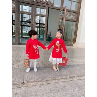 Áo dài cách tân nam nữ chim phượng hoàng HÌNH THÊU hot trend