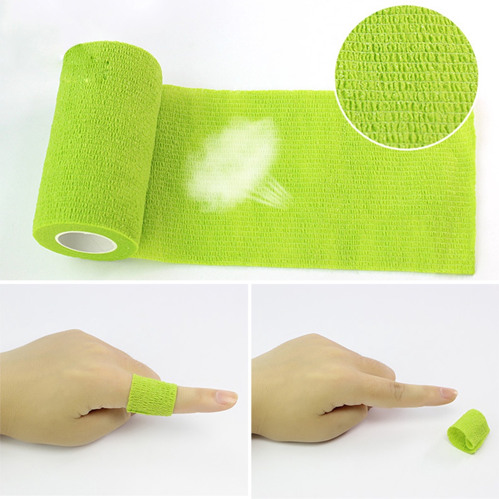 Set 3/6 Cuộn Băng Quấn Bảo Vệ Ngón Tay Khi Xăm Hình Chất Liệu Vải Không Dệt Co Giãn