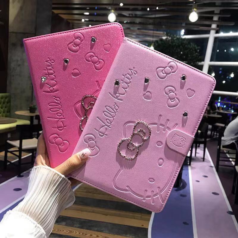 Bao da máy tính bảng in hình Hello Kitty đáng yêu cho Ipad Mini 1/2/3 Ipad Air 1/2/3 7.9inch 9.7inch