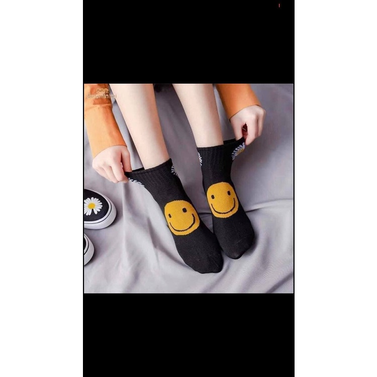 Combo 10 đôi tất mặt cười, hoa cúc