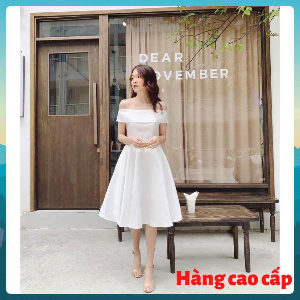 (Hàng cao cấp) Đầm dự tiệc phi bóng trễ vai dáng xòe cực duyên dáng - Leona dress | BigBuy360 - bigbuy360.vn