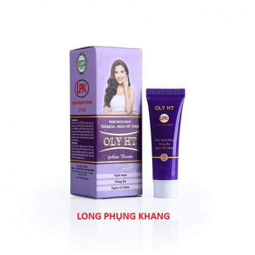 Kem ngừa mụn dưỡng trắng da ngừa vết thâm OLY HT hàng chính hãng Long Phụng Khang | BigBuy360 - bigbuy360.vn