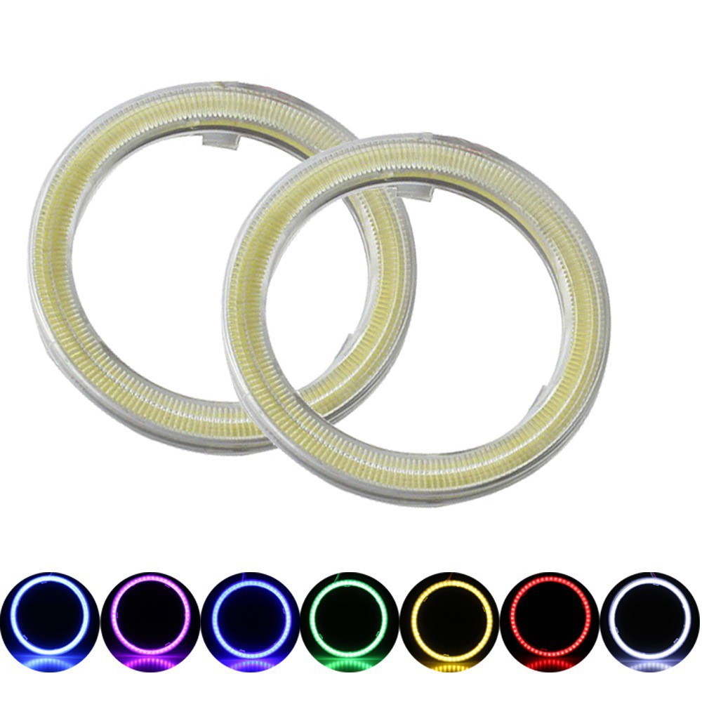 1 cái led angel eyes halo ring đèn pha ban ngày đèn chạy ban ngày drl 12v 60-120mm phụ kiện đèn pha xe máy ô tô