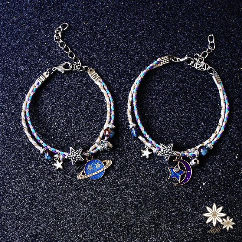 Vòng Tay Hình Hành Tinh/Mặt Trăng/Ngôi Sao Dễ Thương Cho Nữ（quà tặng ngày thiếu nhi）