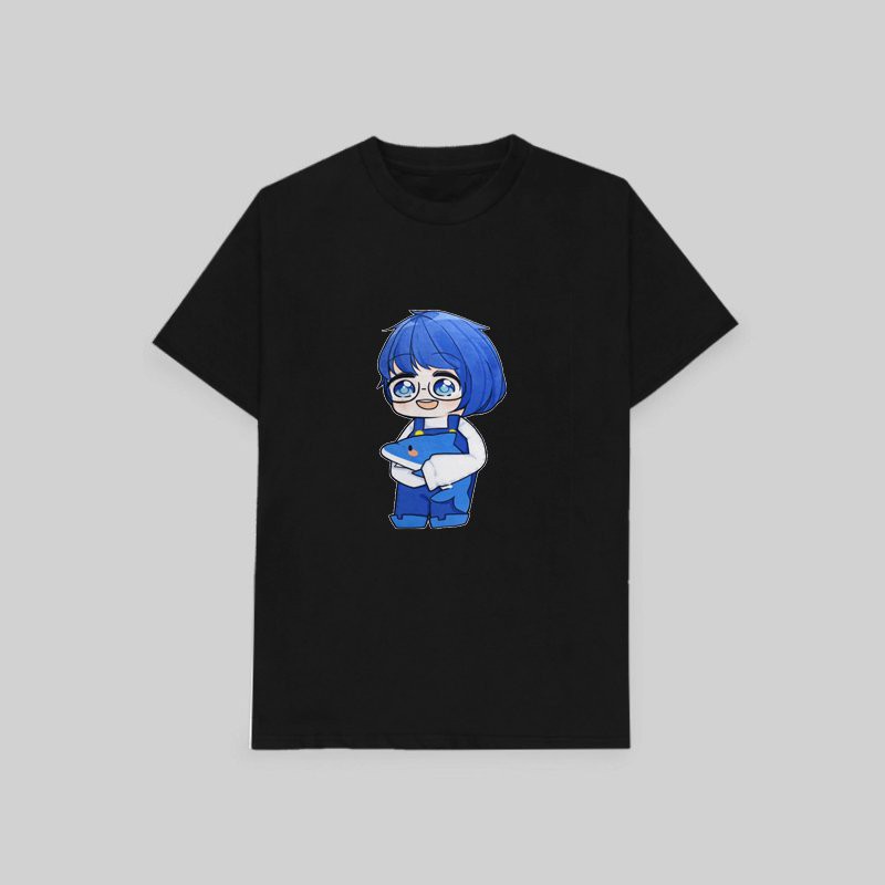 Áo thun phông đen in hình HERO TEAM ver ÔM THÚ Simmy Phong cận Siro Mr Vịt Sammy Đào Timmy Kairon Timy Kamui