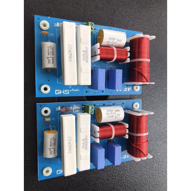 Mạch phân tần Full đơn  H-2F / lọc loa 2 Way 1 treble 1 bass 40