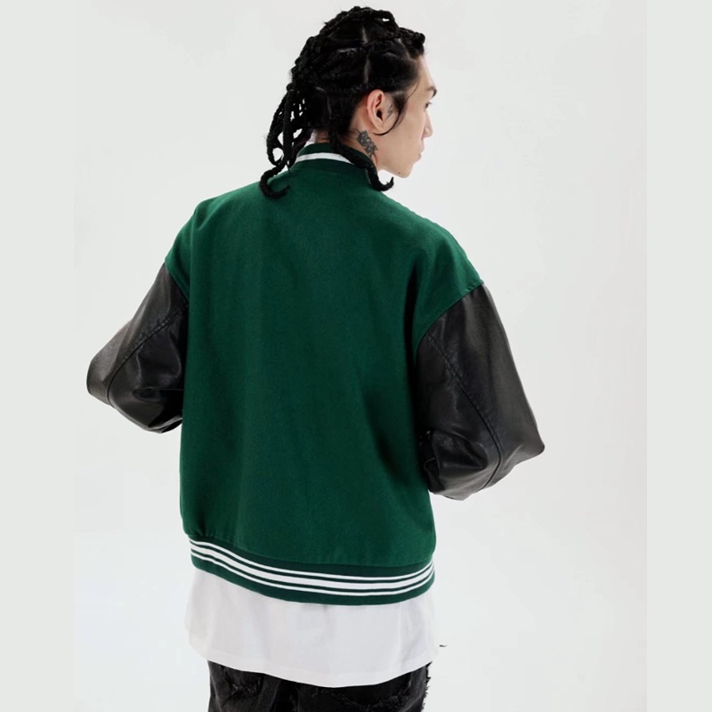 Áo Khoác Bóng Chày Dáng Rộng Áo KhoáC Nữ Form Rộng Áo KhoáC Nam In Họa Tiết Phong Cách Hip Hop Áo Mỹ Cá TíNh Cho Nam Bomber Áo Khoác Phong Cách Hàn Quốc