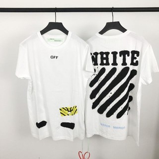 ÁO THUN VẠCH OFF WHITE UNISEX - áo thun trắng - áo thun nam