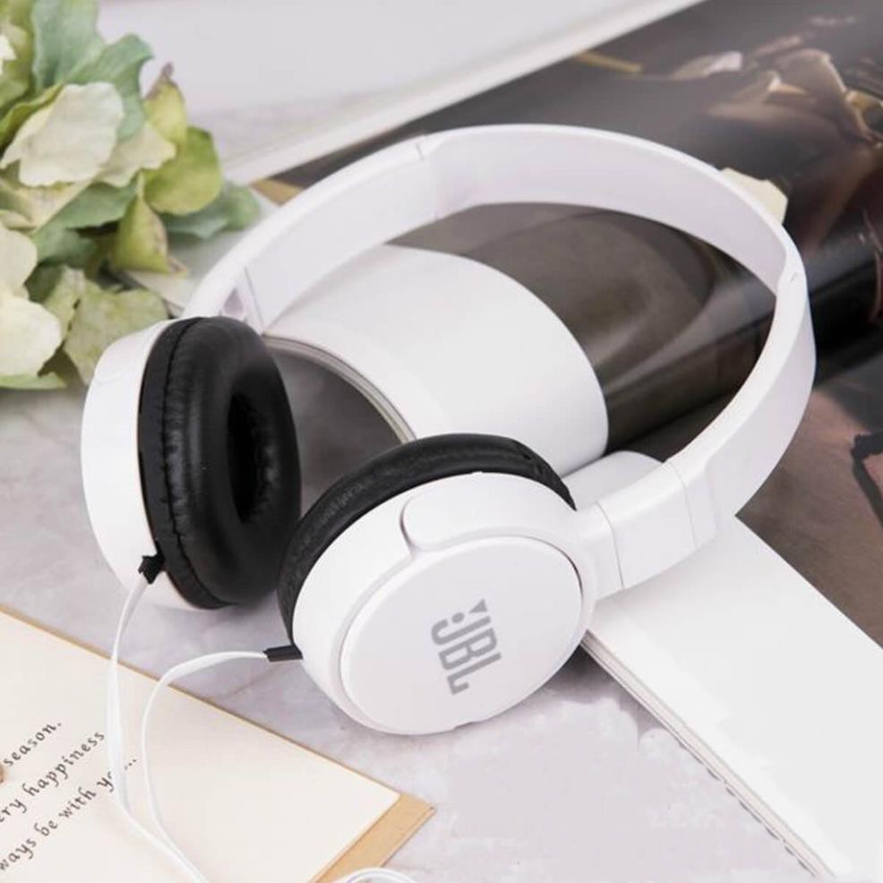 Tai nghe chụp tai J08 Màu Trắng Đen có thể gấp gọn