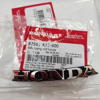Biểu tượng chữ honda, tem honda, 87561k12900