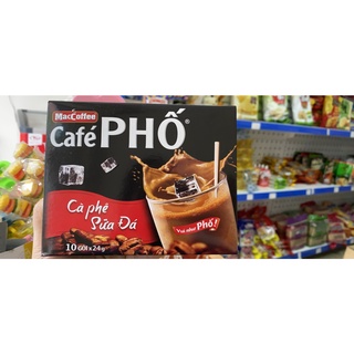 Cà phê sữa đá MacCoffee Café Phố 240g (10 gói x 24g)