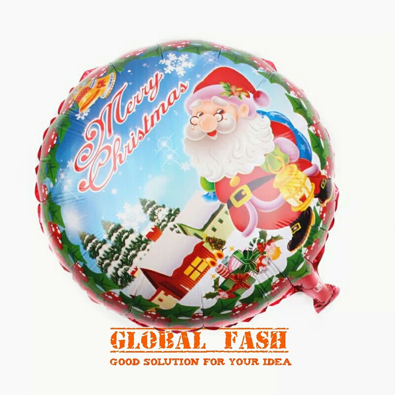 Set 4 Bong Bóng Hình Ông Già Noel / Bộ Râu / Ông Già Noel