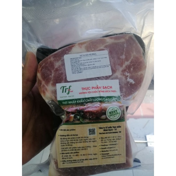 nạc vai heo nhập khẩu Truefood 500g chế biến nhiều món rang, kho, xào, hầm [HN ship hỏa tốc]