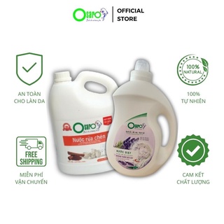 Combo "sạch mà khỏe" nước giặt hữu cơ osaro 3,8kg + nước rửa chén hữu cơ osaro 3,8l