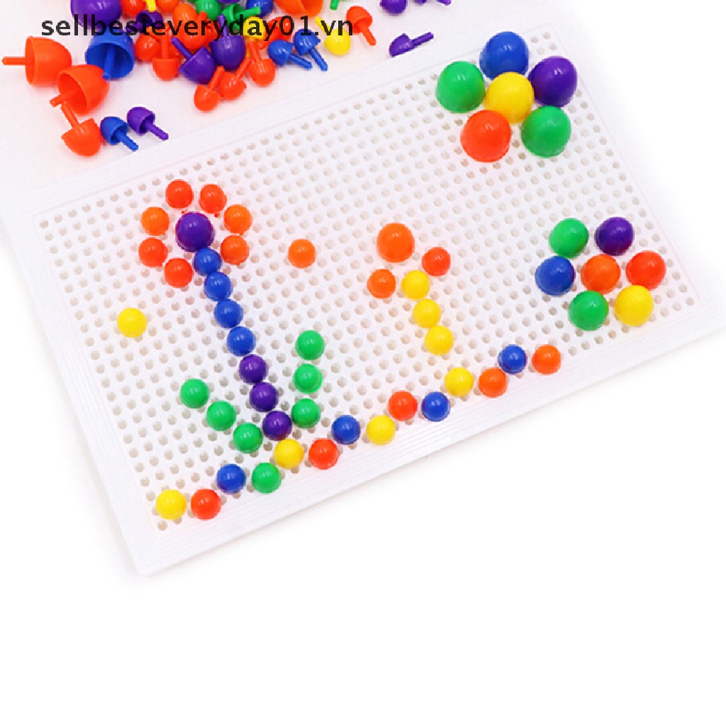 1 Bộ Đồ Chơi Xếp Hình Cây Nấm Bằng Nhựa Cho Bé