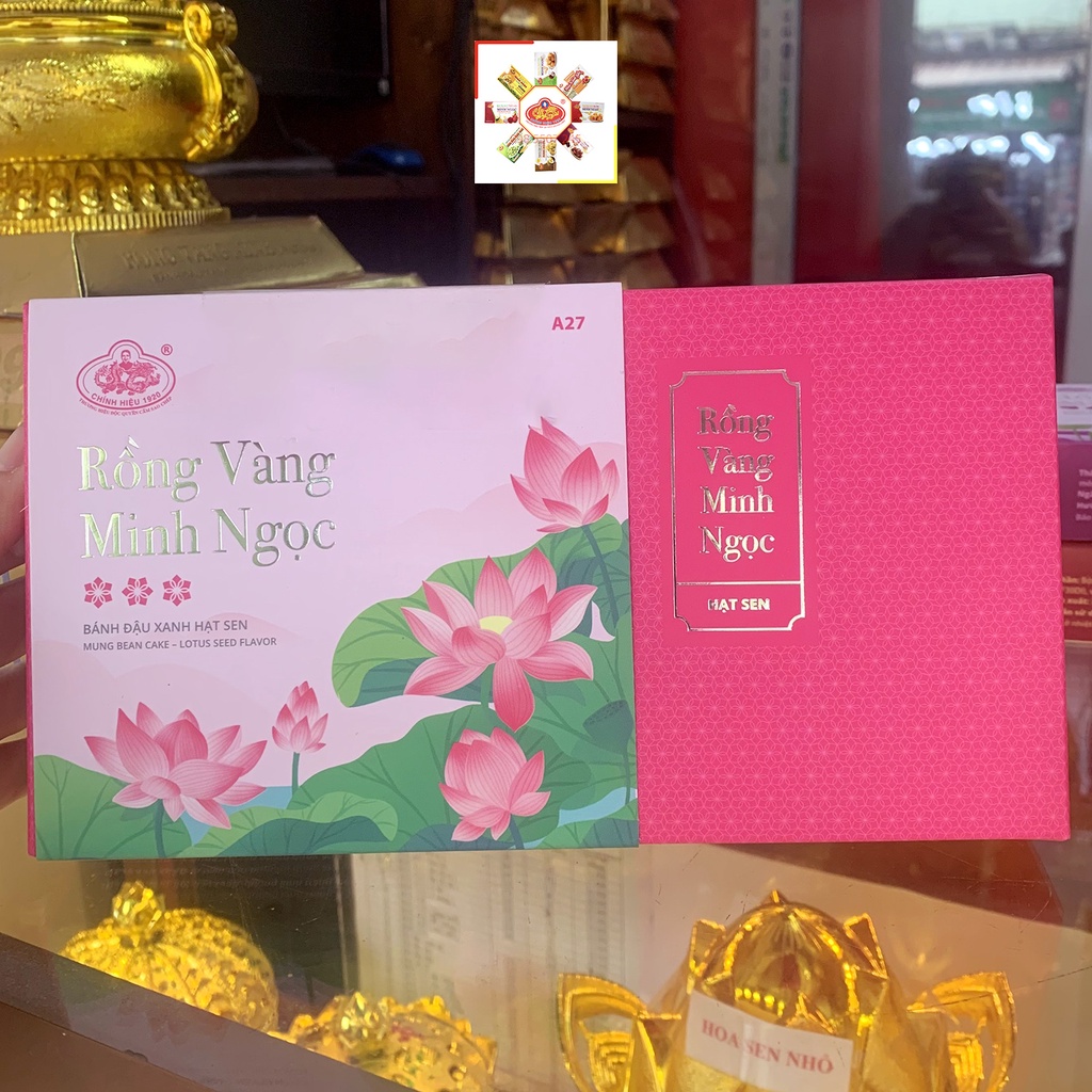 Bánh Đậu Xanh Hạt Sen A27 150g - Rồng Vàng Minh Ngọc