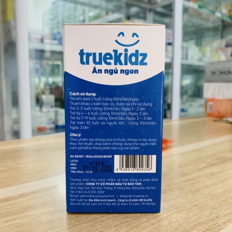 Truekidz Ăn Ngủ Ngon - Hỗ Trợ Tăng Cường Tiêu Hoá Tăng Sức Đề Kháng Cho Bé