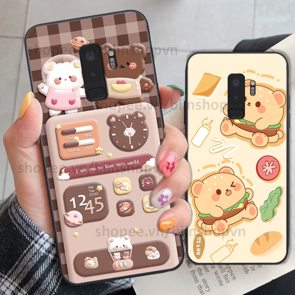 Ốp Samsung S9 / S9 Plus / S9+ in hình gấu chocolate kẹo ngọt siêu đẹp siêu xinh