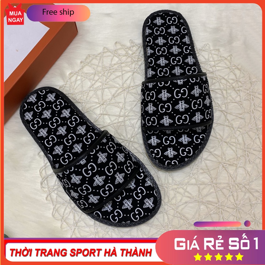 (Hàng Thanh Lý) Dép quai ngang họa tiết nam GGG phối ong siêu đẹp Thời Trang Nam SPORT HÀ THÀNH