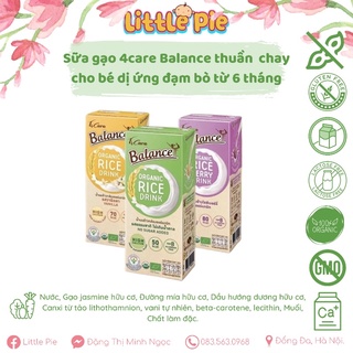 Sữa gạo hữu cơ Balance Thái Lan cho bé từ 6 tháng - Date t3/2023