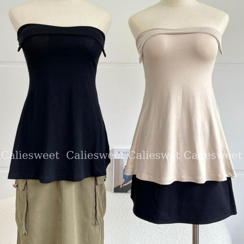 Áo quây ngực dáng dài Caliesweet  áo ống cúp ngực không dây ôm dáng sexy