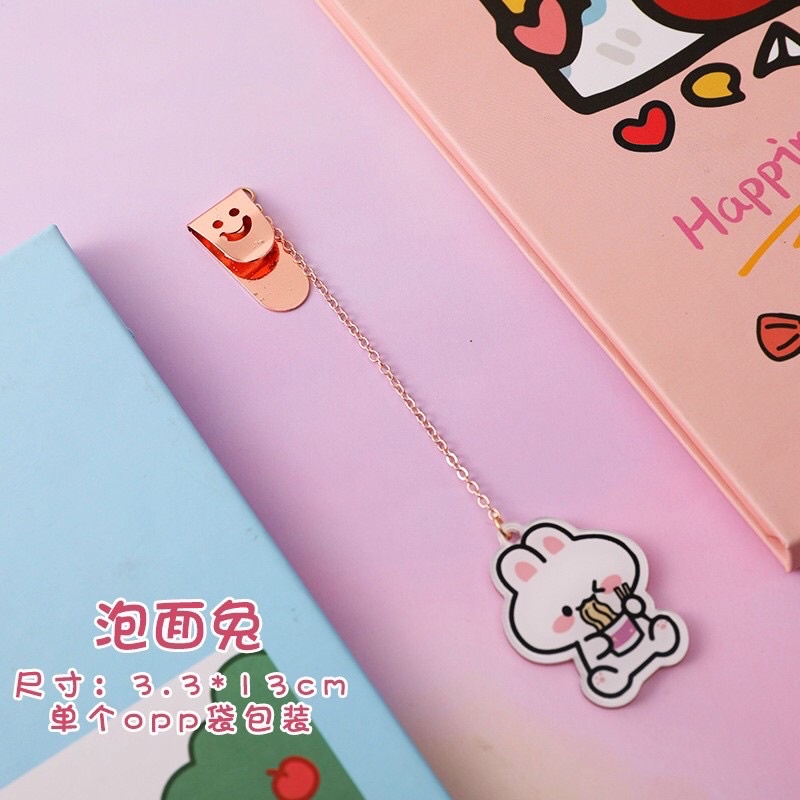 Kẹp xích đánh dấu trang sách kute , đồ dùng hỗ trợ học tập