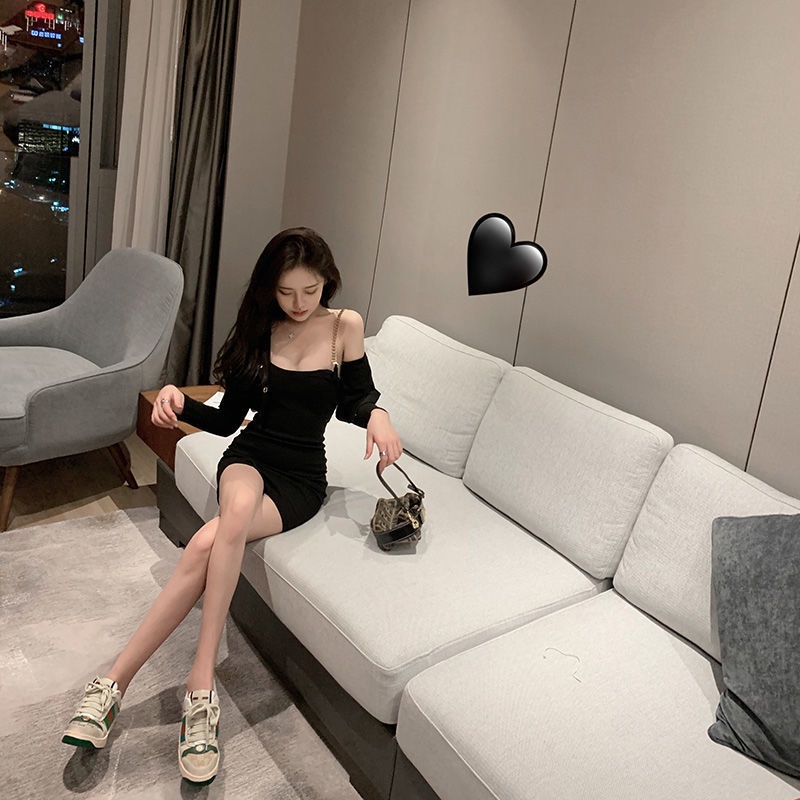 COZOK Set đầm sát nách + áo sơ mi tay dài dễ phối đồ