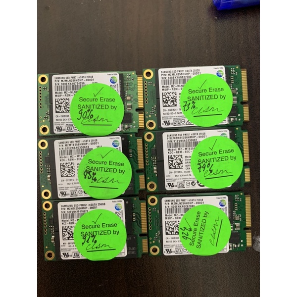 SSD samsung PM871 mSata 256GB hoạt động tốt