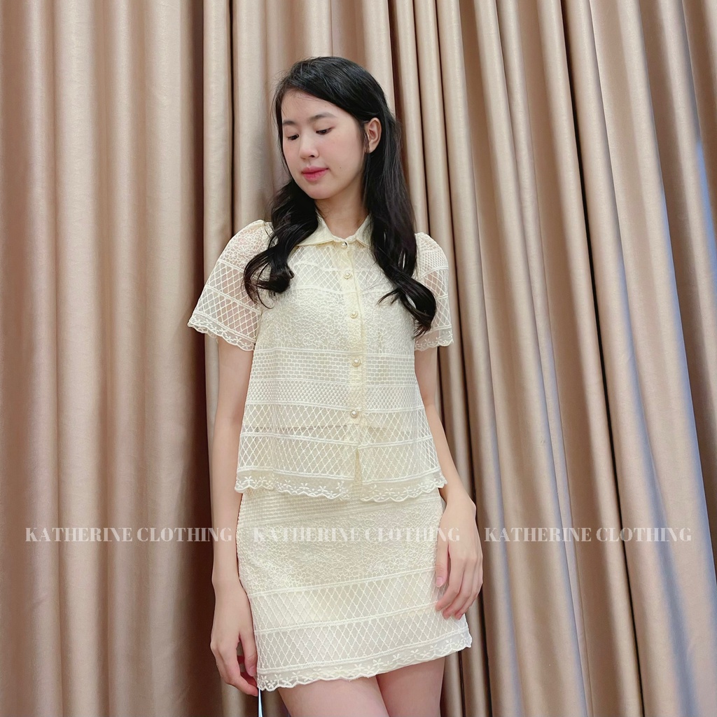 Set Áo + Chân váy ren tiểu thư - Katherine Clothing