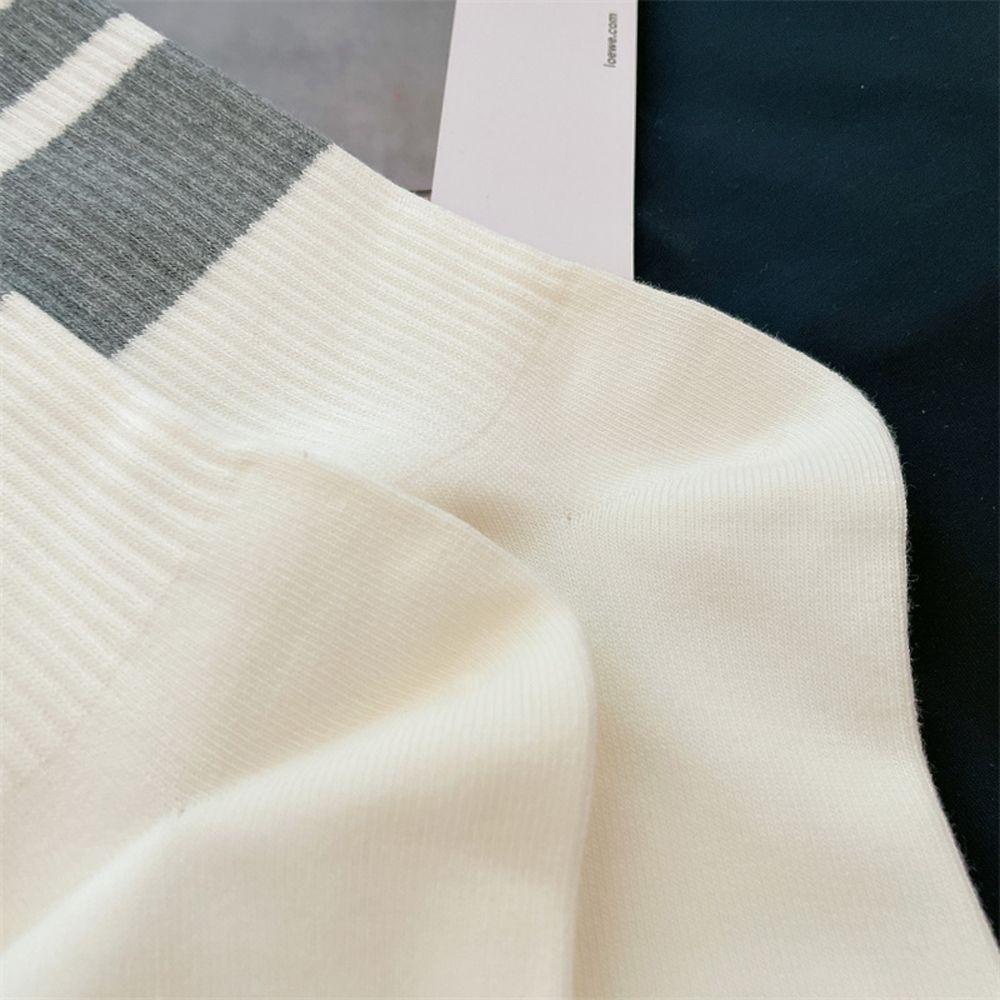 Vớ Cotton Thể Thao Thoáng Khí Họa Tiết Kẻ Sọc Thời Trang Cho Nam