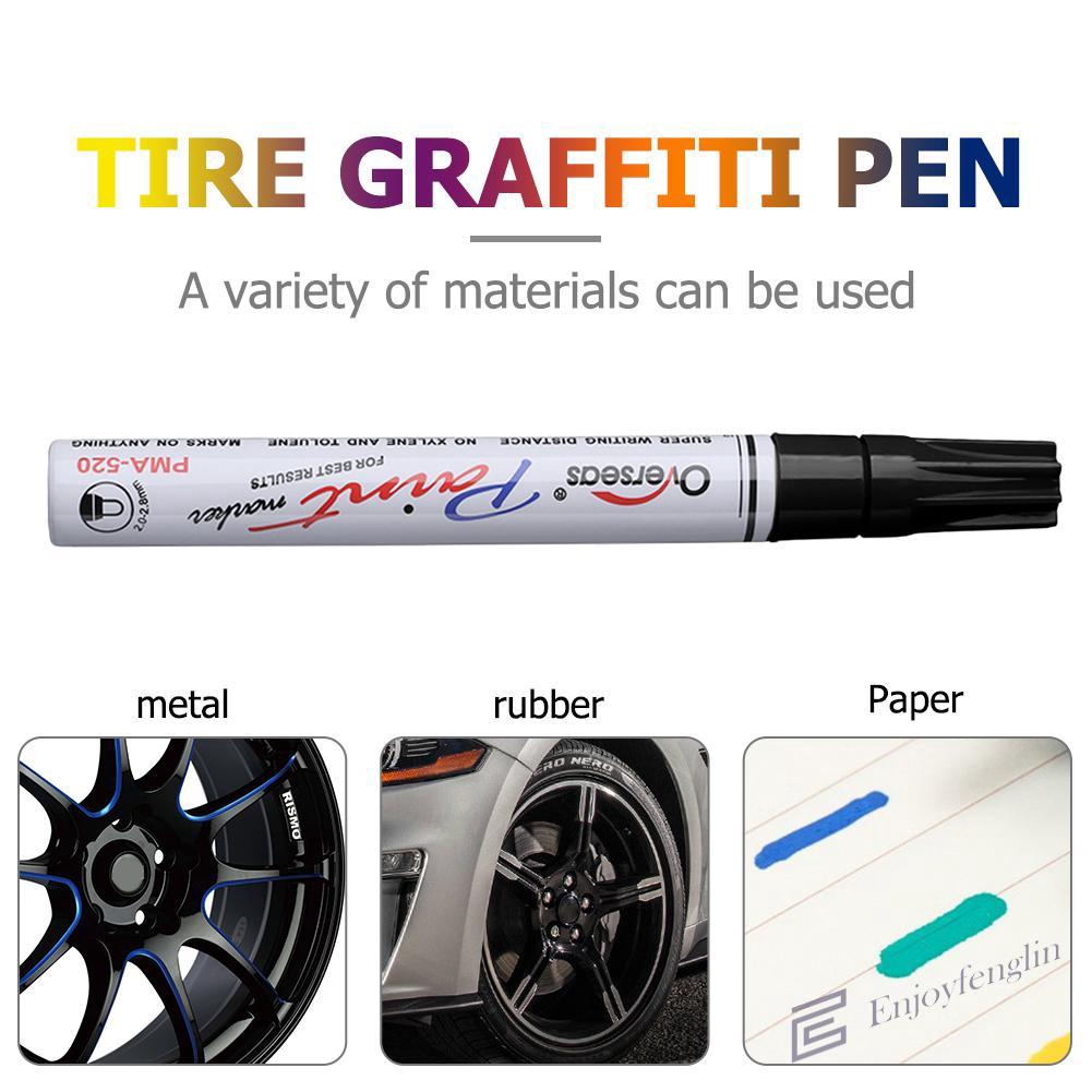 EN Waterproof Car Tire Tread Permanent Paint Marker Pen Graffiti Oily Marker