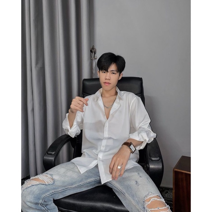 Áo sơmi nam form rộng Pastel Premium phong thái Unisex trang điểm JBAGY