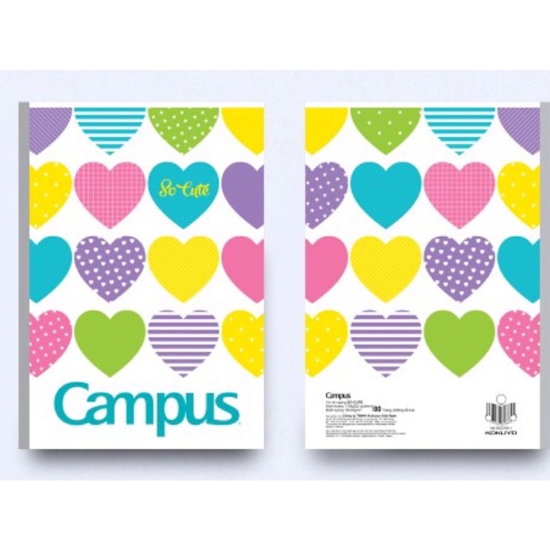 (Tặng 10c nhãn vở) Lốc 10q vở Campus 80 trang mẫu siêu hot