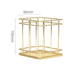 Cốc cọ kim loại đan thưa Decor11