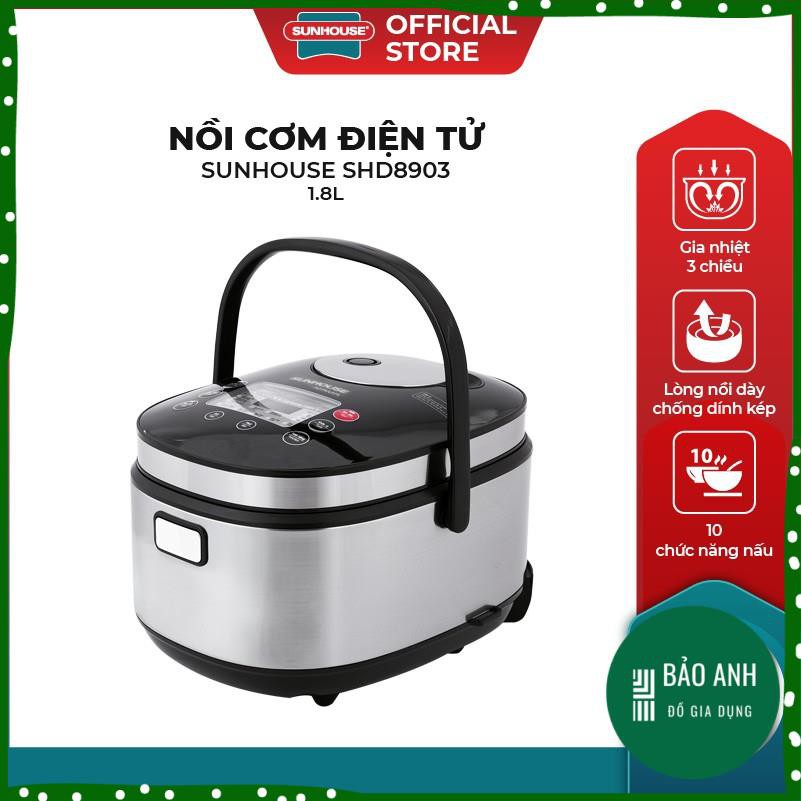 Nồi cơm điện tử 1.8l Sunhouse mama SH8903