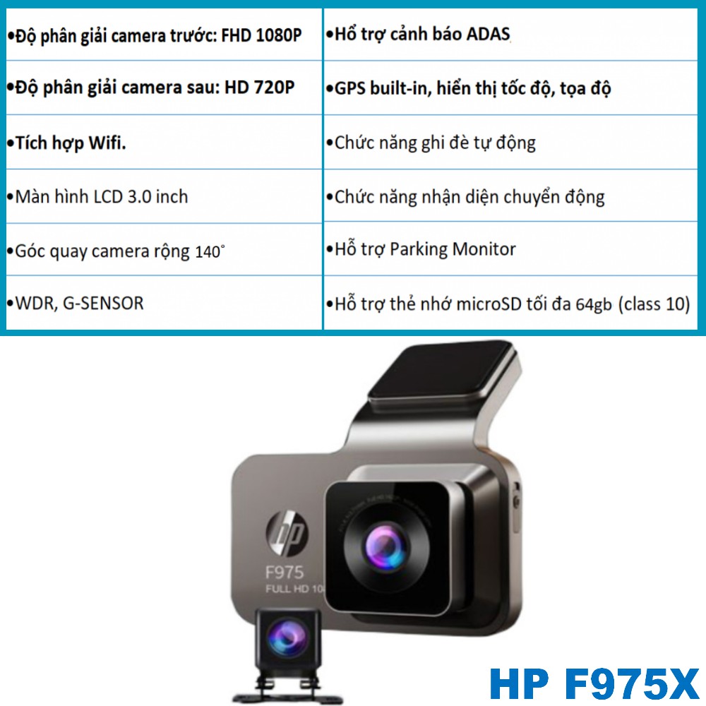 CAMERA HÀNH TRÌNH HP F975X | BigBuy360 - bigbuy360.vn