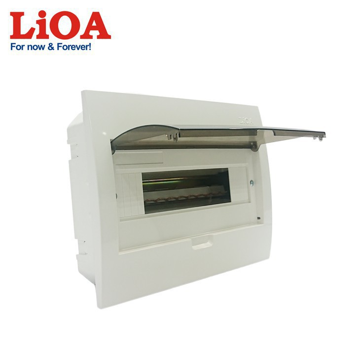 [CHÍNH HÃNG LIOA] Tủ điện LiOA đế nhựa dùng cho MCB, MCCB, RCBO chứa 8 đến 12 aptomat (SE4FC8/12LA)