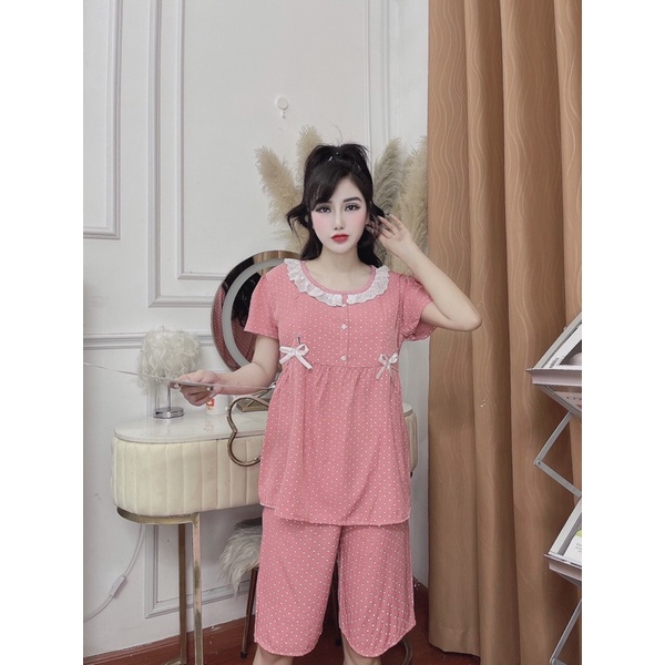 Bộ Bầu lửng siêu xinh ❤️có khoá cho con ti tiện lợi chất đũi hàn siêu thoáng mát,thấm hút mồ hôifreesize 45-68kg