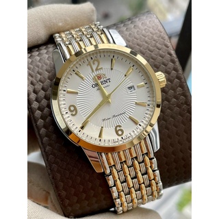 Đồng hồ orient nam dây thép đăng cấp thời thượng - máy quartz nhật - size mặt 40mm có lịch ngày - bảo hành 12 tháng