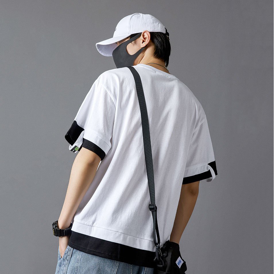 ÁO DOUBLE LAYER THUN cổ tròn chất Cotton co giãn,thoáng mát DA50 | BigBuy360 - bigbuy360.vn