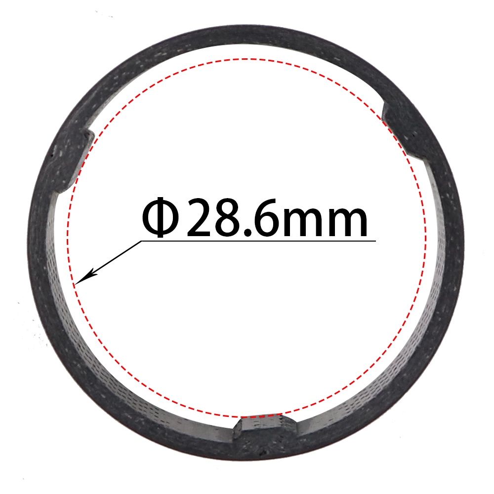 4 Vòng Đệm Cổ Xe Đạp Bằng Sợi carbon 28.6mm 15g