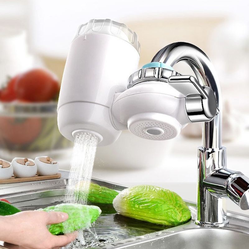 Vòi Lọc Nước Bằng Gốm Sứ Màu Trắng Thay Thế Cho Hệ Thống Lọc Nước