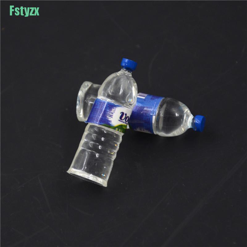 fstyzx 2pcs Bottle Water Drinking Miniature DollHouse 1:12 Toys Accessory Collection