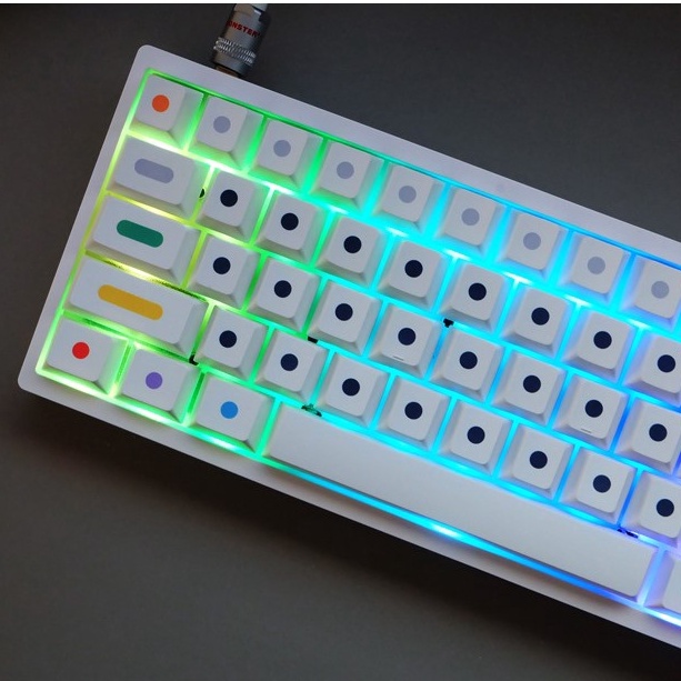 Keycap Dot Bàn phím cơ không dây 120 phím Cherry PBT 104/68/87/98 mechanical keyboards