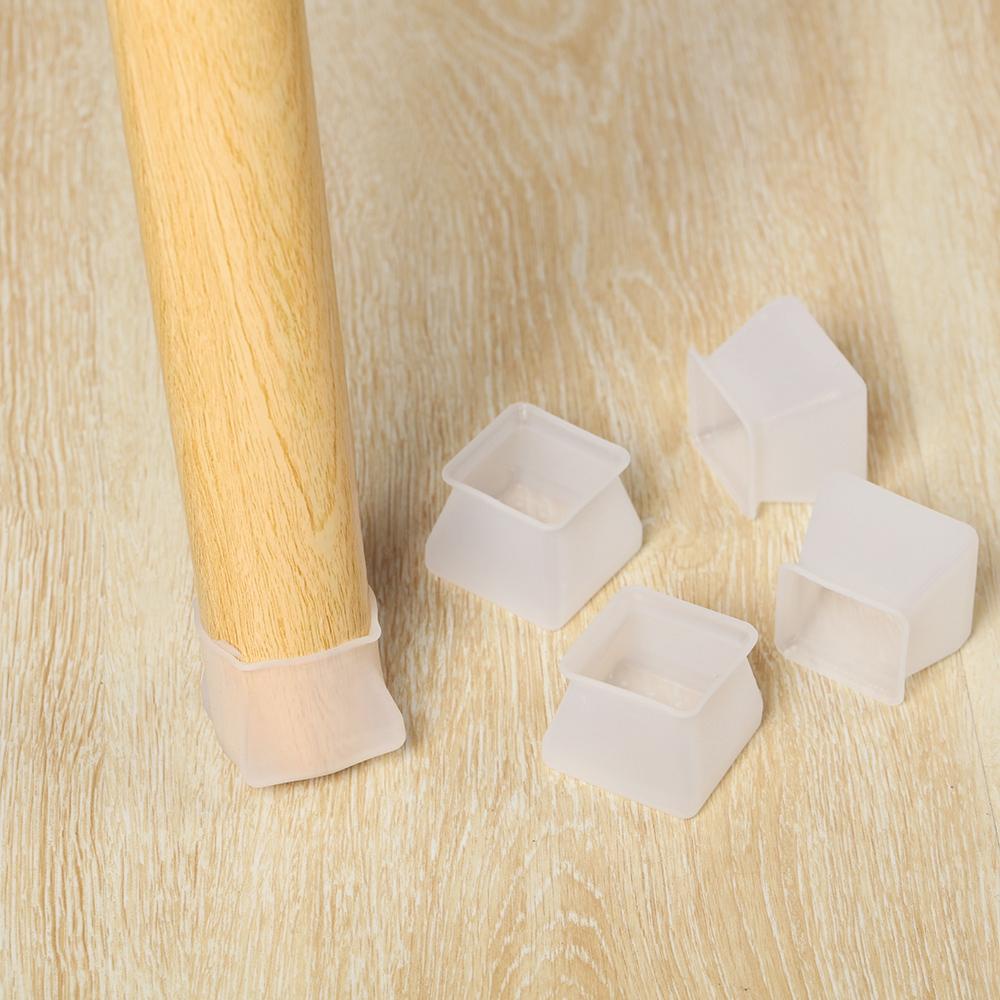HARRIETT Vỏ Bọc Chân Bàn Ghế Bằng Silicon Hình Vuông Trang Trí Nhà Cửa