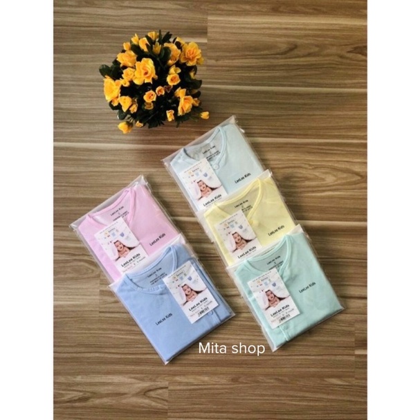 Bộ dài tay cho bé - đồ sơ sinh vải thun cotton mềm mịn, áo cài chéo quần đáp đũng