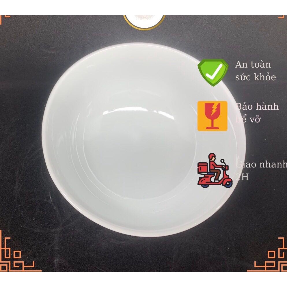 Tô khum-tô loe sứ trắng dùng trong bún phở to nhỏ đủ loại siêu rẻ