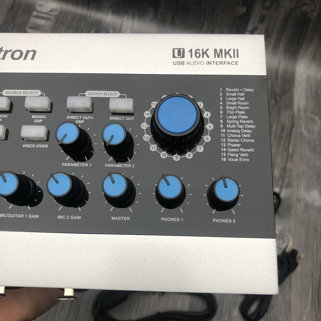 Sound card Alctron u16k mkii usb hỗ trợ nguồn 48v- sound card U16k k2 tương thích tất cả các dòng mic thu âm