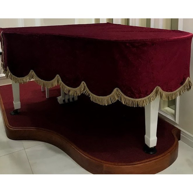 KHĂN PHỦ ĐÀN PIANO GRAND VÒNG LƯỢN SÓNG - G001