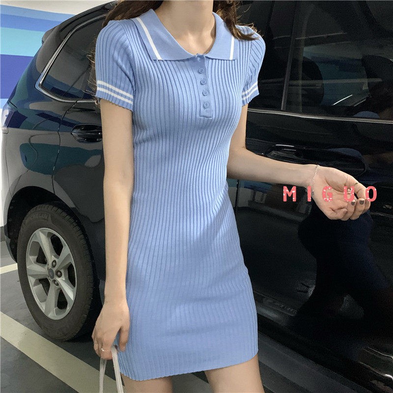 Đầm Dệt Kim Cổ Bẻ Thời Trang Đáng Yêu Cho Nữ | BigBuy360 - bigbuy360.vn